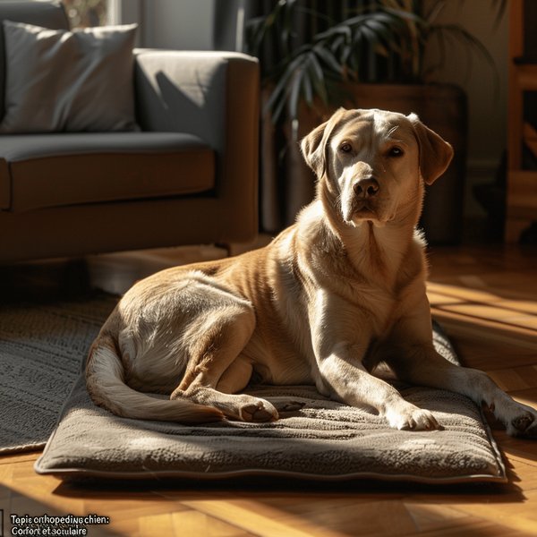 Tapis orthopédique chien : confort et soin articulaire